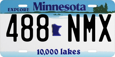 MN license plate 488NMX