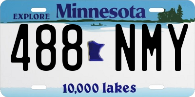 MN license plate 488NMY