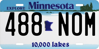 MN license plate 488NOM