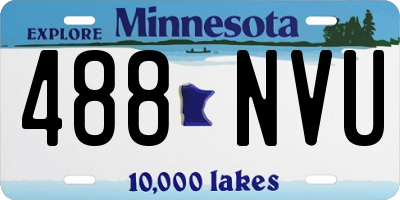 MN license plate 488NVU