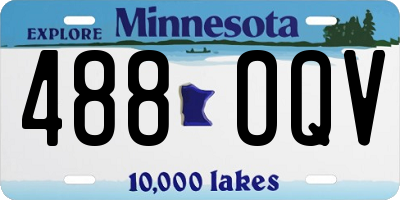 MN license plate 488OQV