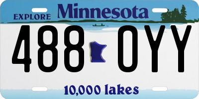 MN license plate 488OYY