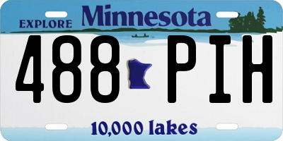 MN license plate 488PIH
