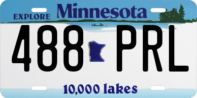 MN license plate 488PRL