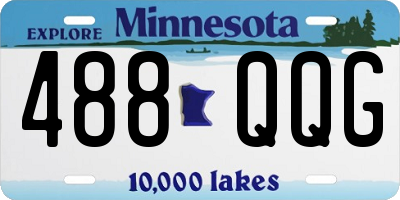 MN license plate 488QQG