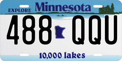 MN license plate 488QQU