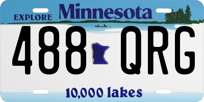 MN license plate 488QRG