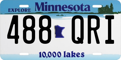 MN license plate 488QRI