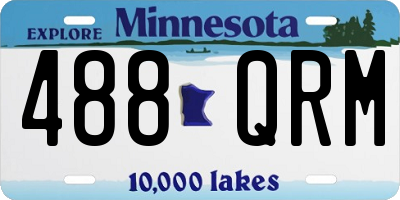 MN license plate 488QRM