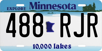 MN license plate 488RJR