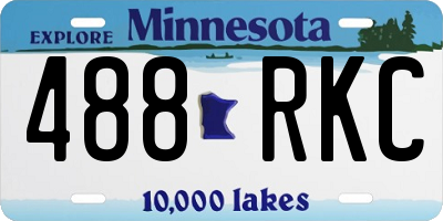 MN license plate 488RKC