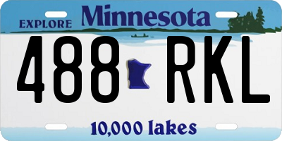 MN license plate 488RKL