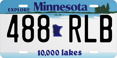 MN license plate 488RLB