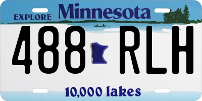 MN license plate 488RLH