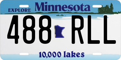 MN license plate 488RLL