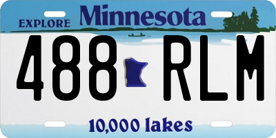 MN license plate 488RLM