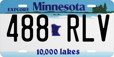 MN license plate 488RLV