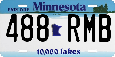 MN license plate 488RMB