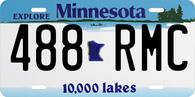 MN license plate 488RMC