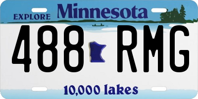 MN license plate 488RMG