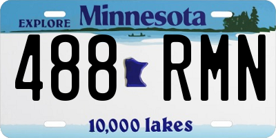 MN license plate 488RMN