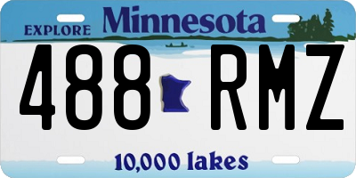 MN license plate 488RMZ