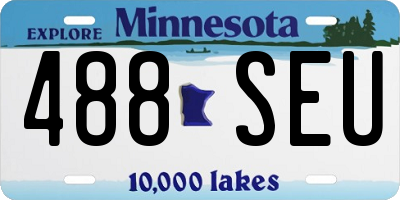 MN license plate 488SEU