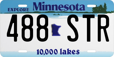 MN license plate 488STR