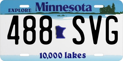 MN license plate 488SVG