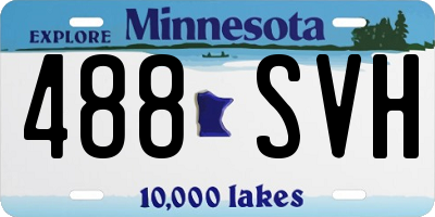 MN license plate 488SVH