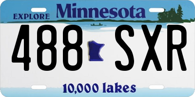 MN license plate 488SXR
