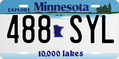 MN license plate 488SYL