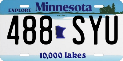 MN license plate 488SYU