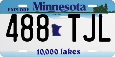 MN license plate 488TJL
