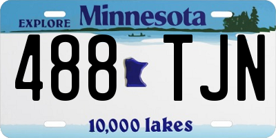 MN license plate 488TJN