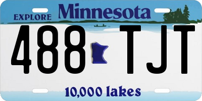 MN license plate 488TJT