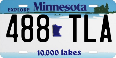 MN license plate 488TLA