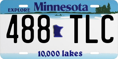 MN license plate 488TLC