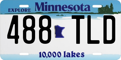 MN license plate 488TLD