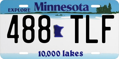 MN license plate 488TLF
