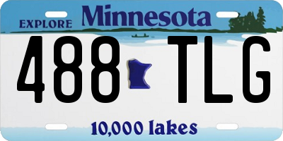 MN license plate 488TLG