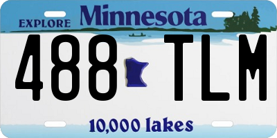 MN license plate 488TLM