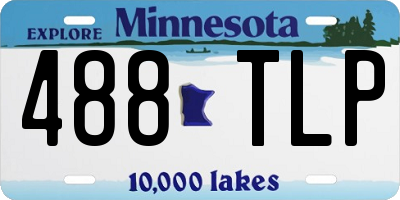 MN license plate 488TLP