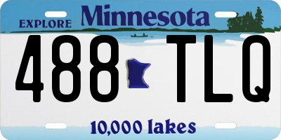 MN license plate 488TLQ