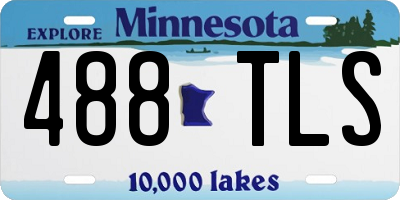 MN license plate 488TLS