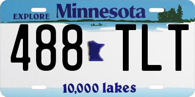MN license plate 488TLT