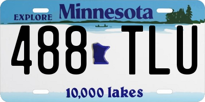 MN license plate 488TLU