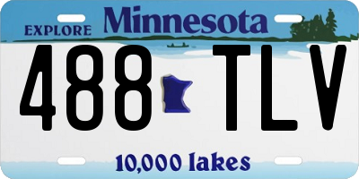 MN license plate 488TLV
