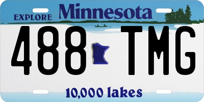 MN license plate 488TMG