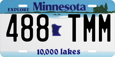 MN license plate 488TMM